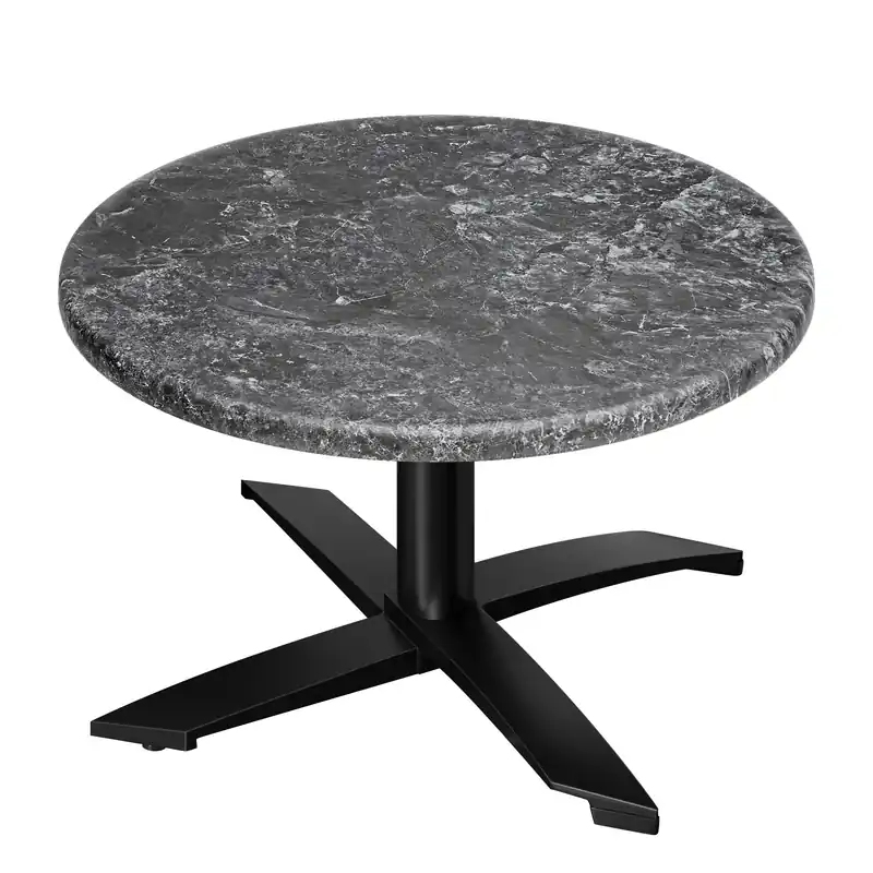 WTG | Jamaika Loungetisch | Ø:H 60 x 37 cm | Felsen / Schwarz | Klappbar | Zusatzgewicht Mega-Angebot