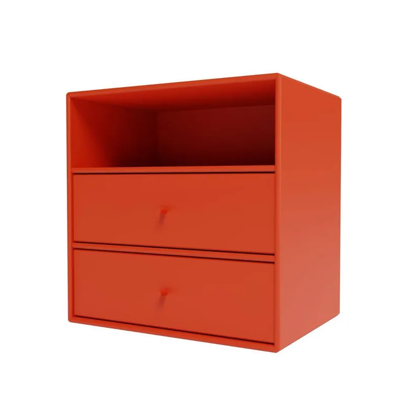 Bestpreis Montana Mini 1006 Modul mit 2 Schubladen 35x35 cm - 145 Rosehip