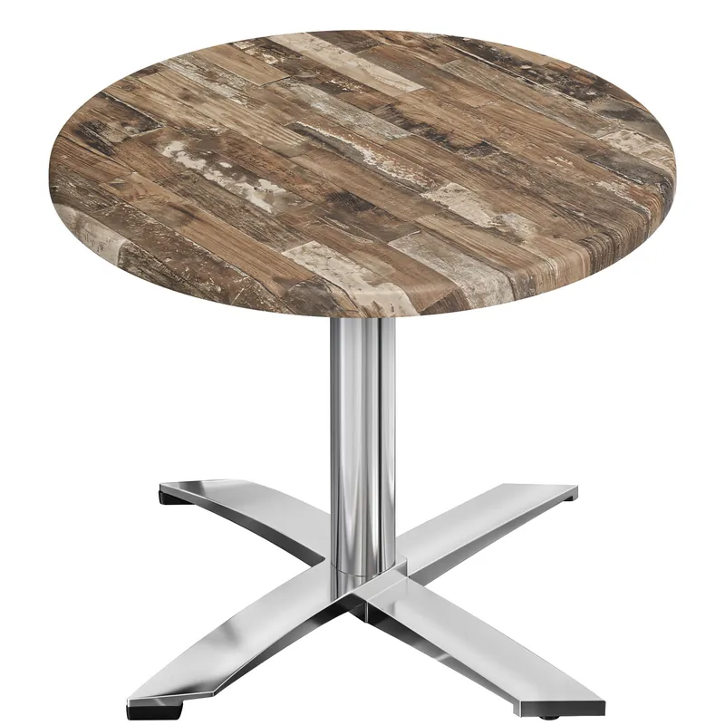 WTG | Bistro Außen Tisch | Ø:H 70 x 75,5 cm | Vintage Old / Aluminium | Rund Kracherpreis