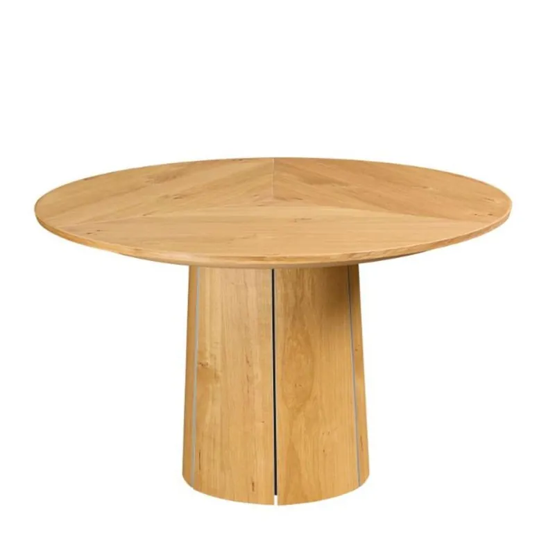 Sonderangebot Esstisch Skovby SM33 inkl. 3 Verlängerungsplatten Ø: 123–149 cm – Natur geölte Wildeiche