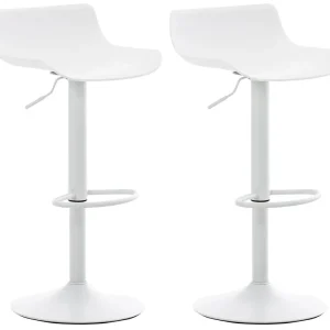 2er Set Barhocker Aveiro, weiß Highlight