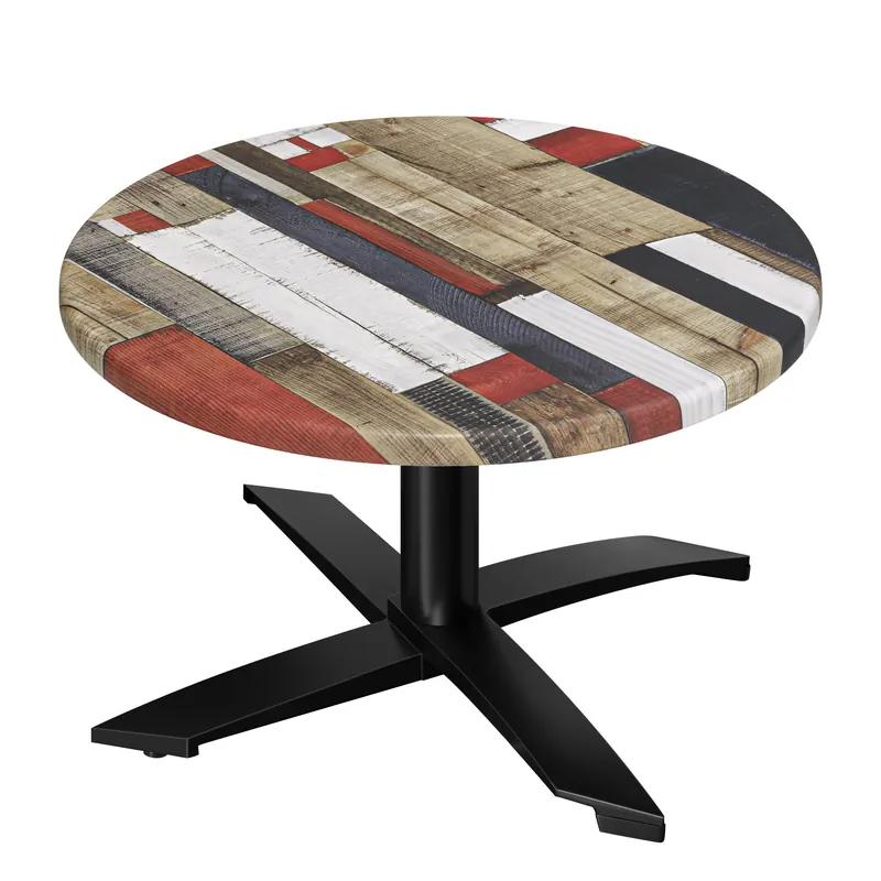 WTG | Jamaika Loungetisch | Ø:H 70 x 37 cm | Vintage Bunt / Schwarz | Zusatzgewicht Preis Gesenkt