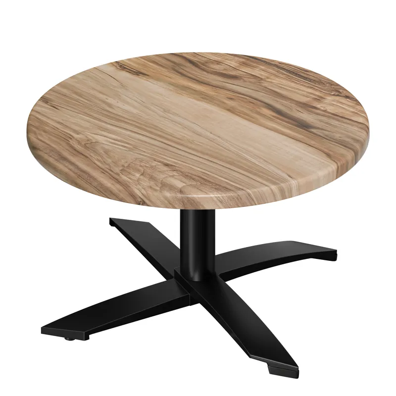 WTG | Jamaika Loungetisch | Ø:H 70 x 37 cm | Sheesham / Schwarz | Zusatzgewicht Zertifiziert