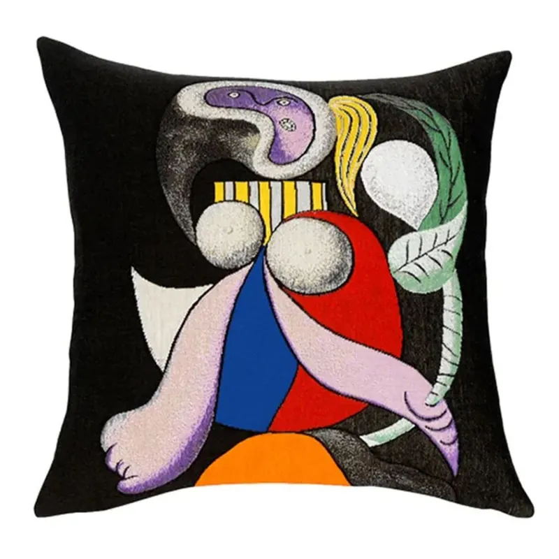 Günstig Poulin Design Picasso Pude 45x45 cm – Frau mit Blume (1932)