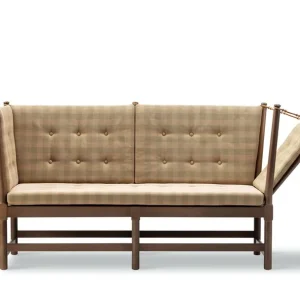 Fredericia Furniture 1789 2 Pers. Lattenrostsofa Rechts L: 160 cm - Kastanienbraune Buche/Steelcut Beat 0335 Schneller Versand