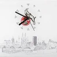 1. FC Köln Wanduhr Skyline 4080477 Gratis Versand