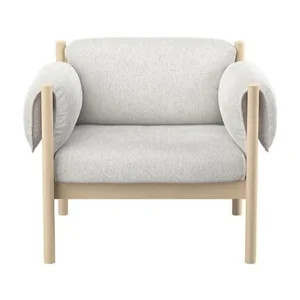 Skovby SM850 Loungesessel H: 74 cm - Weiß geölte Eiche/Cyber 23 Kostenloser Rückversand