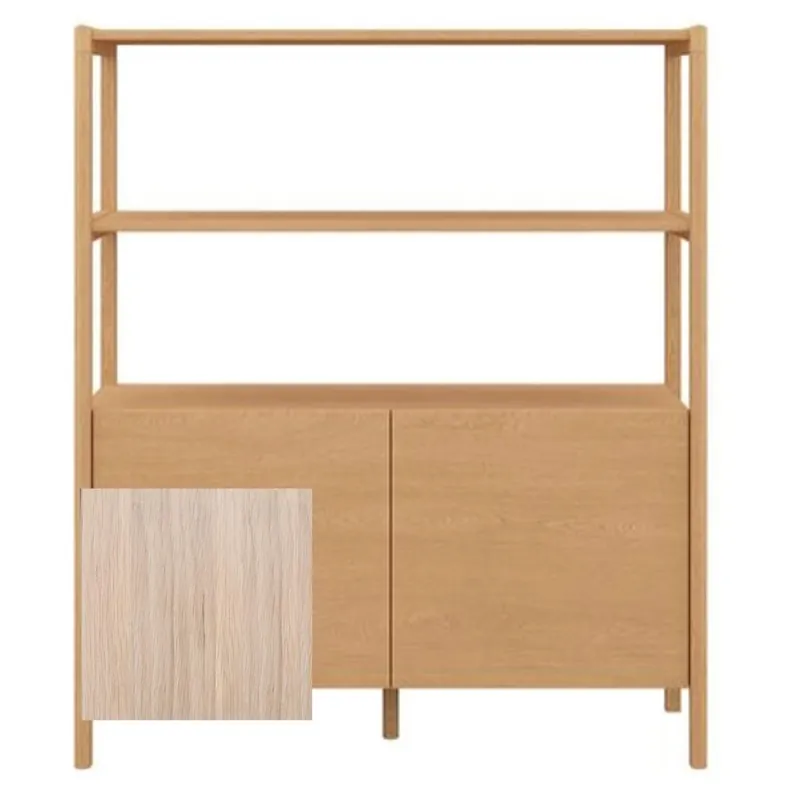 Skovby SM712 Hohes Sideboard H: 140 cm - Weiß geölte Eiche Abverkauf