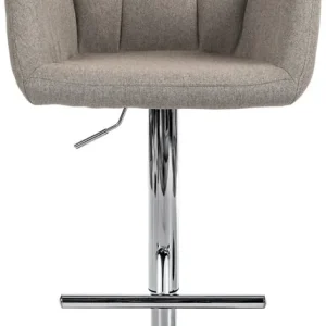 Sonderangebot Barhocker Natoma Stoff chrom, taupe