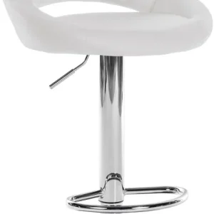 Versand Am Gleichen Tag Barhocker Milet Kunstleder chrom, weiß
