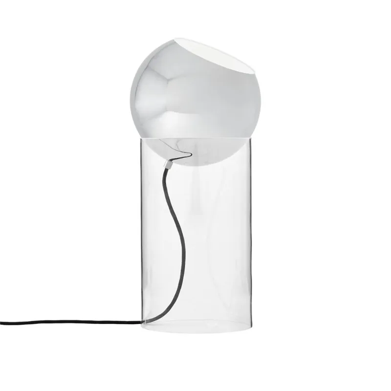 &Tradition Topan Stehleuchte VP14 H: 46,5 cm - Klar/Chrom Highlight