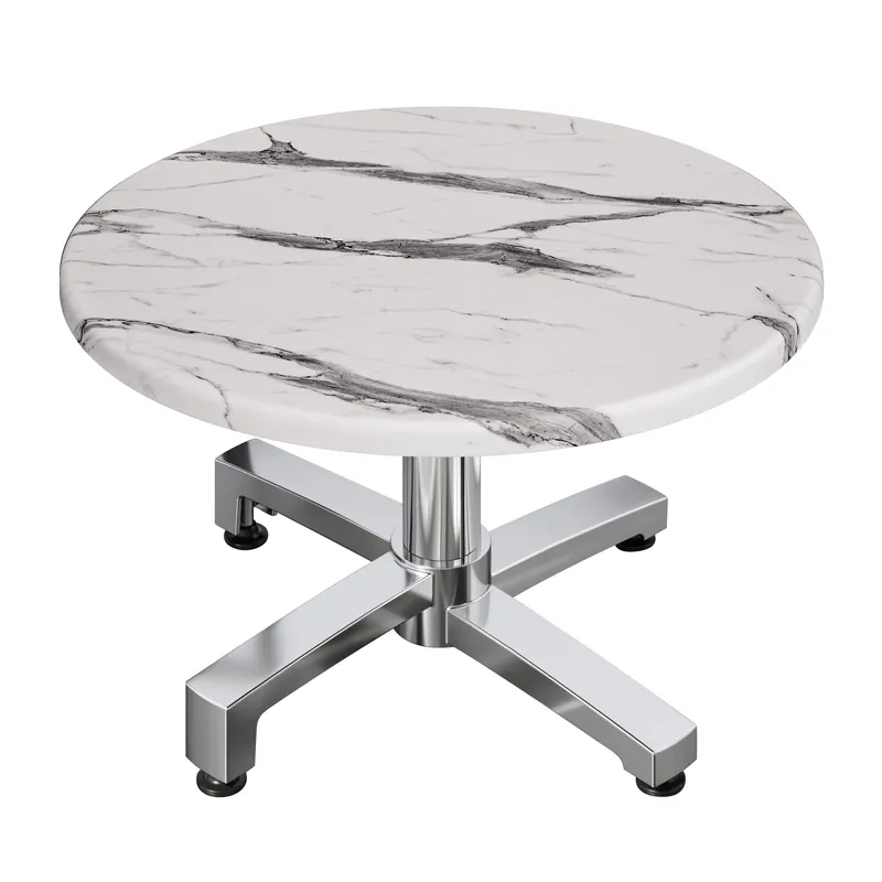 WBO | Jamaika Loungetisch | Ø:H 60 x 40 cm | Weiß Marmor / Aluminium Abverkauf