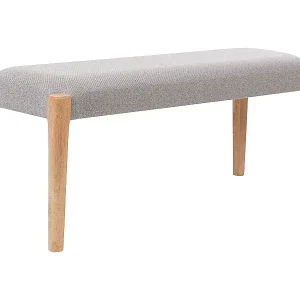 Zertifiziert Bank ELYRIA Stoff Hellbraun / Grau