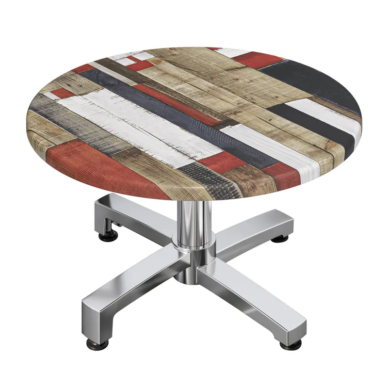 WBO | Jamaika Loungetisch | Ø:H 70 x 40 cm | Vintage Bunt / Aluminium | Klappbar | Zusatzgewicht Meistverkauft