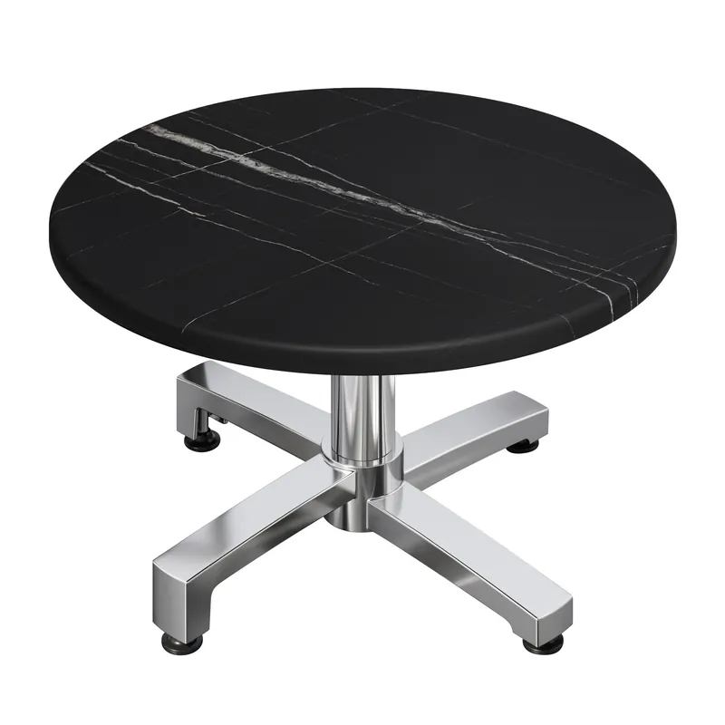 WBO | Jamaika Loungetisch | Ø:H 70 x 40 cm | Schwarz Marmor / Aluminium | Zusatzgewicht Solange Der Vorrat Reicht