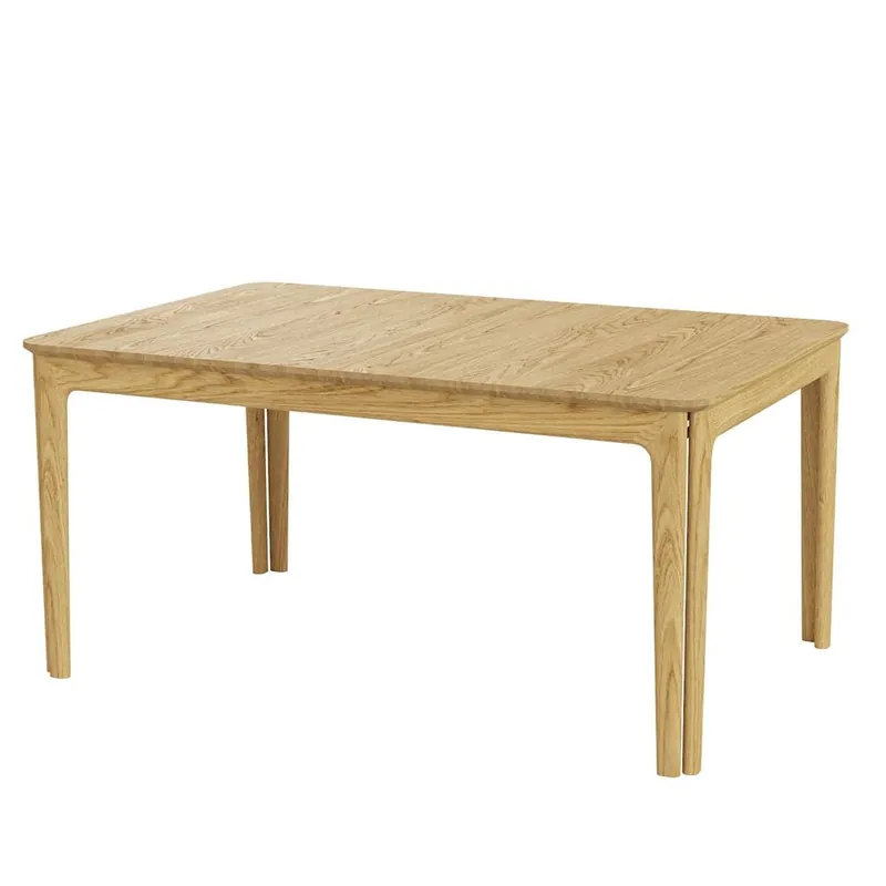 Kostenfreie Lieferung Skovby SM26 Esstisch inkl. 3 Stk. Einlegeplatten L: 155-308 cm - Lackierte Eiche