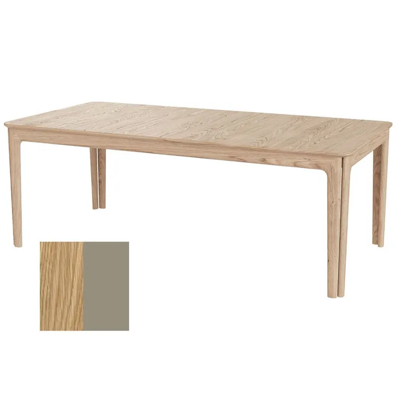 Top-Angebot Skovby SM27 Esstisch inkl. 3 Einlegeplatten L: 205-358 cm - Naturgeölte Eiche/Muskat-Laminat