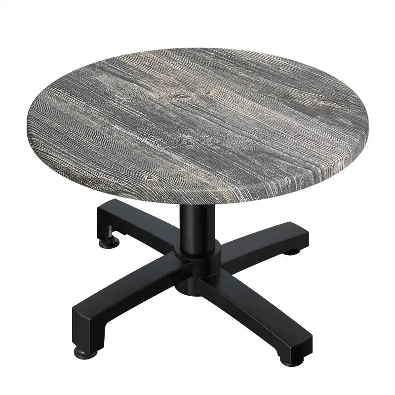 WBO | Jamaika Loungetisch | Ø:H 70 x 40 cm | Rustikal Kiefer / Schwarz | Klappbar | Zusatzgewicht Kostenloser Versand