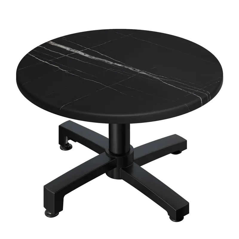 WBO | Jamaika Loungetisch | Ø:H 70 x 40 cm | Schwarz Marmor / Schwarz | Zusatzgewicht Angebot