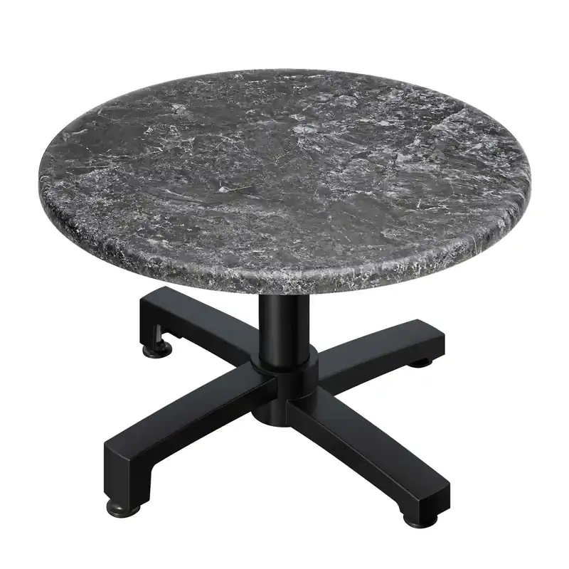 WBO | Jamaika Loungetisch | Ø:H 70 x 40 cm | Felsen / Schwarz | Zusatzgewicht Direktkauf