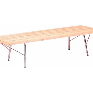 Rustikale Bank aus natürlicher Esche und Chrombeinen - Nelhouse - Natürliche Esche Sale