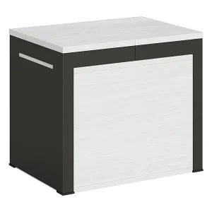 Jetzt Bestellen Ausziehbare Sitzbank 55x40/305 cm Walk Esche weiß mit Eisenrahmen aus Anthrazit