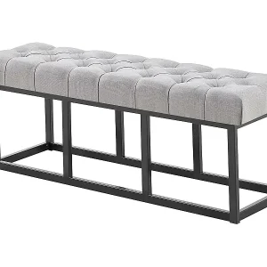 Abverkauf Sitzbank - Stoff - grau - Amun