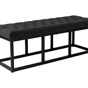 Sitzbank - Samt - schwarz - Polson Markenware