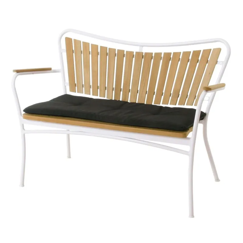 Schneller Versand Mandalay Sitzkissen für Marguerit Bank L: 112 cm - Polyester/Schwarz