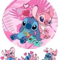 Zertifiziert Essbar Lilo und Stitch Kuchen Party Tortenaufleger Torte Geburstag Zuckerbild 11
