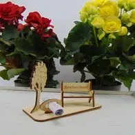 Zum Rentenbeginn, Ruhestand, die Rentnerbank Geldgeschenk Jubiläum Holz Wochenendangebot