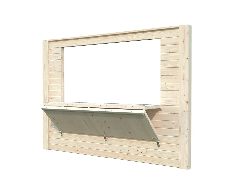 Palmako Zubehör Pavillon Palmako Connect Wand mit Kiosk-Klappe Echt