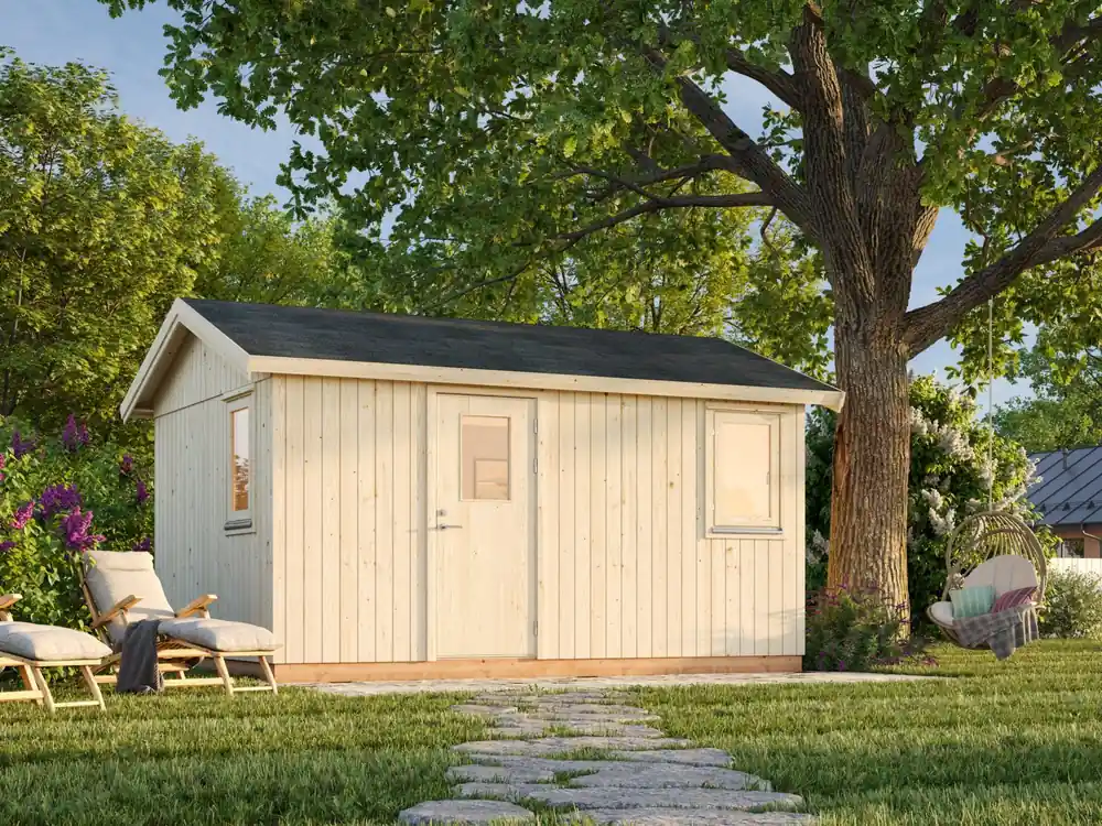 Expressversand Palmako Gartenhaus Hedwig 13,6 m²