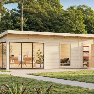 Palmako Pultdach Gartenhaus Andrea 21,1 m² Slide Günstig