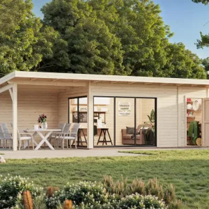 Solange Der Vorrat Reicht Palmako Pultdach Gartenhaus Andrea 15,2+7,9 m² Slide