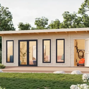 Billig Palmako Pultdach Gartenhaus Aurelia 19,2 m²