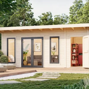 Preiswert Palmako Pultdach Gartenhaus Aurelia 16,7 m²