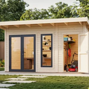 Palmako Pultdach Gartenhaus Aurelia 12,4 m² Schnäppchen