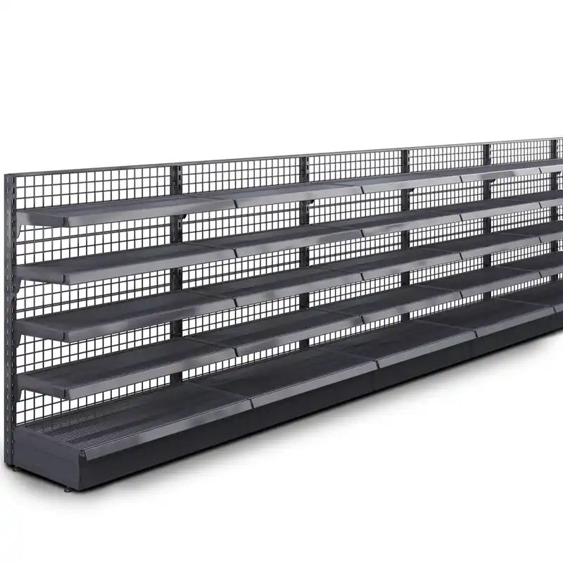 Abverkauf BROOKLYN | Gitter Wandregal | B1600xH135cm | Inkl. 4 Regalböden | Komplett Set