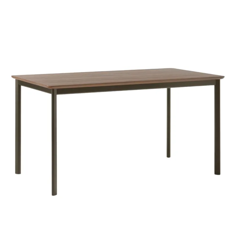 &Tradition Drip HW115 Esstisch L: 143 cm - Walnuss & schwarzer Sockel Top-Angebot