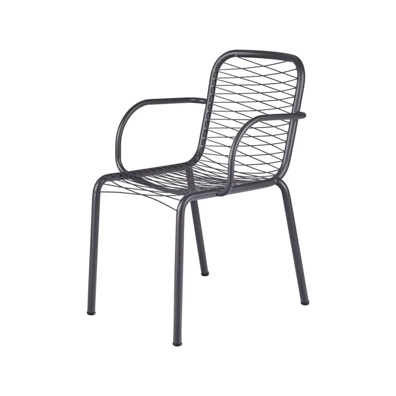 Finale Aktion Mandalay Ivy Wire Gartenstuhl SH: 43,5 cm – Anthrazit