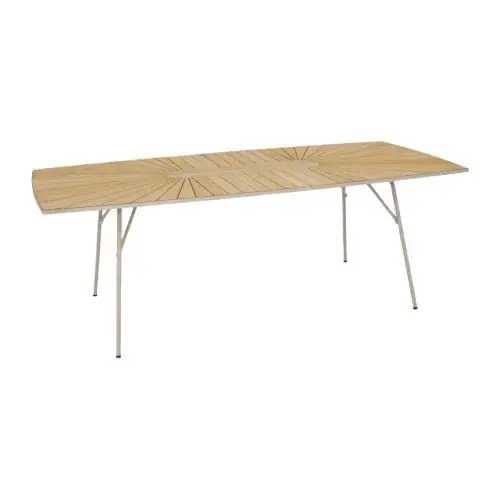 Mandalay Marguerit Gartentisch Ø: 140 cm - Teak/Taupe Billig