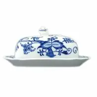 Zwiebelmuster Original Bohemia Butterdose 16,5 x 12,7 cm Porzellan Karlsbader Kostenloser Versand