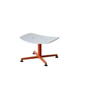 Bestpreis raawii Arba Ottoman H: 35 cm - Orange Basis / hellgraue Schale