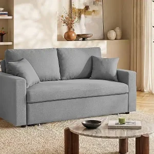 Beliebt Schlafsofa 3-Sitzer - Stoff - Hellgrau - INIZOR