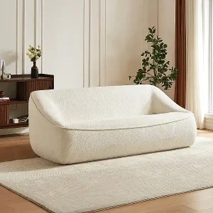 3-Sitzer-Sofa aus strukturiertem Stoff – Beige – KIREBA Letzte Chance