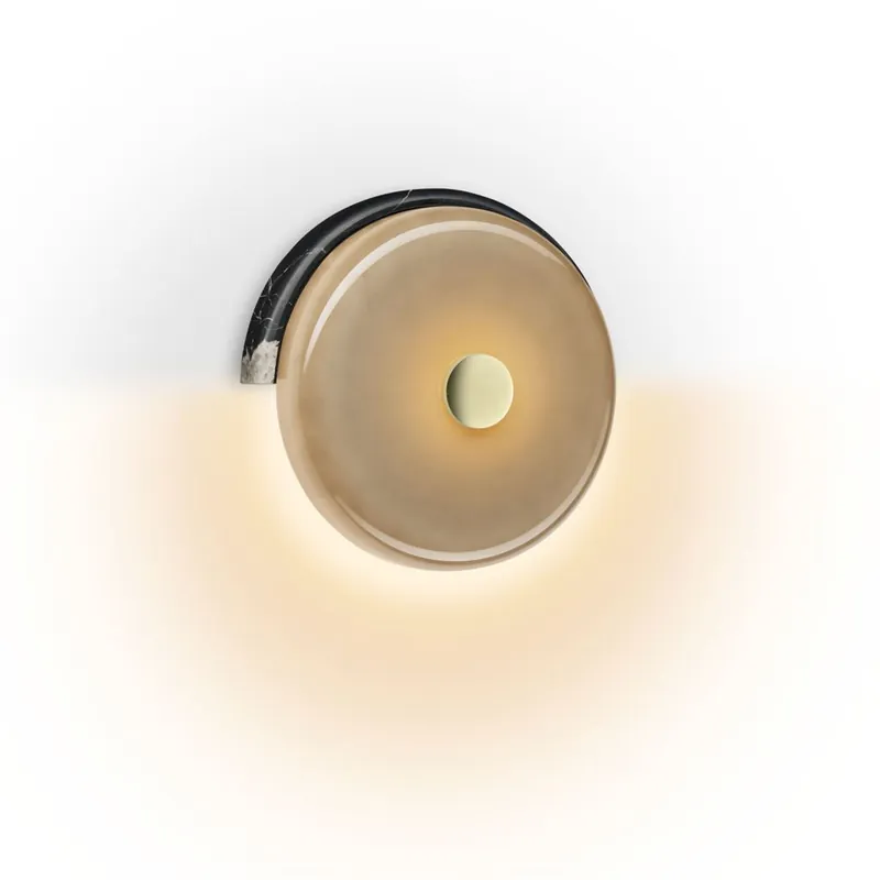 Design By Us Trip Wandleuchte H: 18 cm - Esche/Grau Sonderangebot