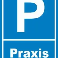 Zertifiziert Parkplatz Praxis Schild