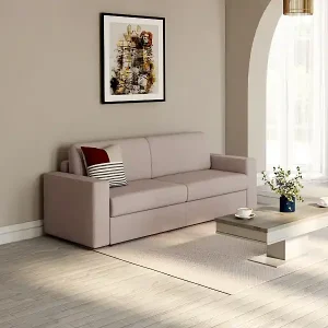 Aktuell Sofa - 3-Sitzer - Mit Matratze - Stoff - Beige - COGLIO