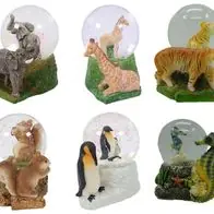 1 Glitzerkugel Elefant Giraffe Pinguin Schneekugel Tier Tiere Schneekugeln neu Top-Seller